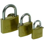 ABUS messing hangsloten gelijksluitend
