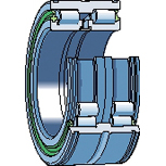 SKF volrollige tweerijige cilinderlagers serie NNF