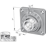 SKF 4-gaats flenslagerblok 4-kt serie FY--TF