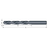 DORMER HSS Korte sp.boor m/cil.schacht links A101
