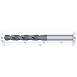 DORMER HSS-E korte sp.boor met DIN 6535 HA A553