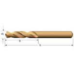 DORMER HSS-E extra korte sp.boor cil.schacht A620