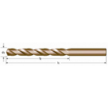 DORMER HSS-E korte sp.boor met cil.schacht A777