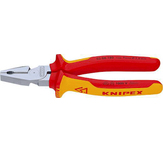 VDE-kracht-combinatietang, KNIPEX, kop verchroomd