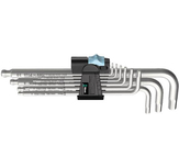WERA stiftsleutelset RVS, lang