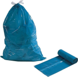 Vuilniszak 120 liter met trekband op rol (PE)