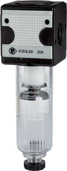 RIEGLER  filter serie met polycarbonaatreservoir